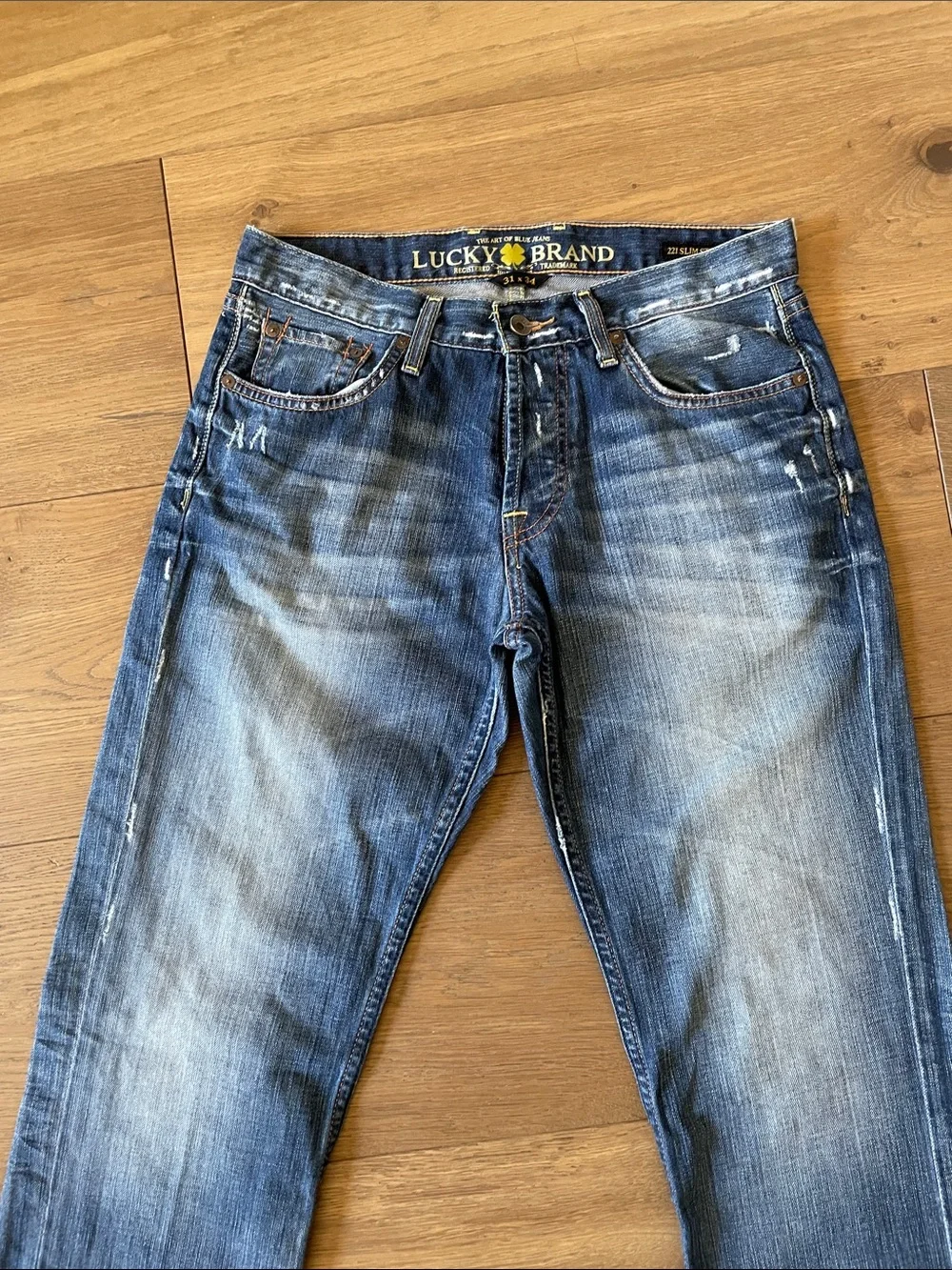Lucky Brand Men’s Selvedge Jeans 221 Slim Straight Size 31X34